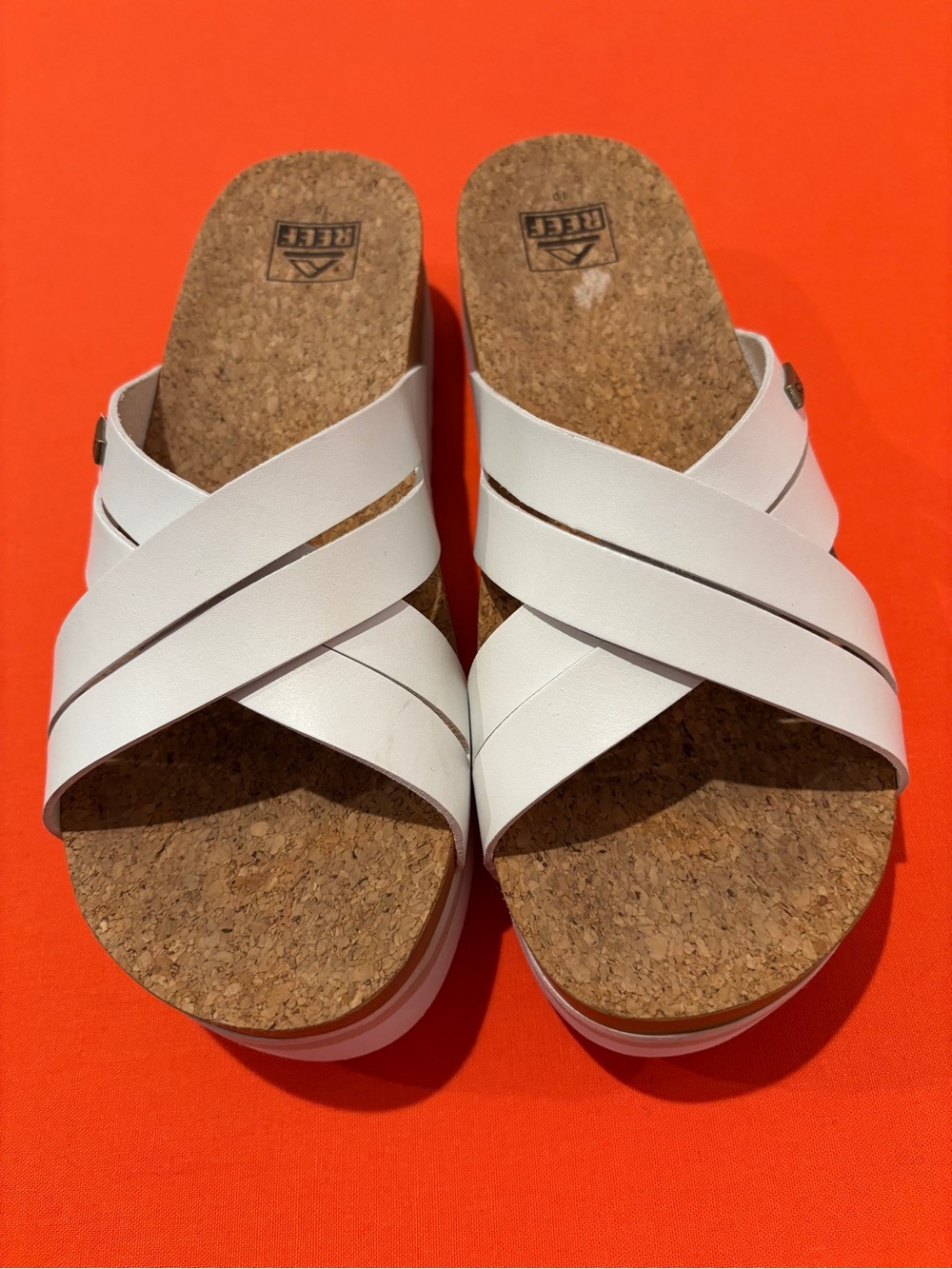 REEF Women's Cushion Bloom Hi Platform Sandals - White - Picture 5 of 8